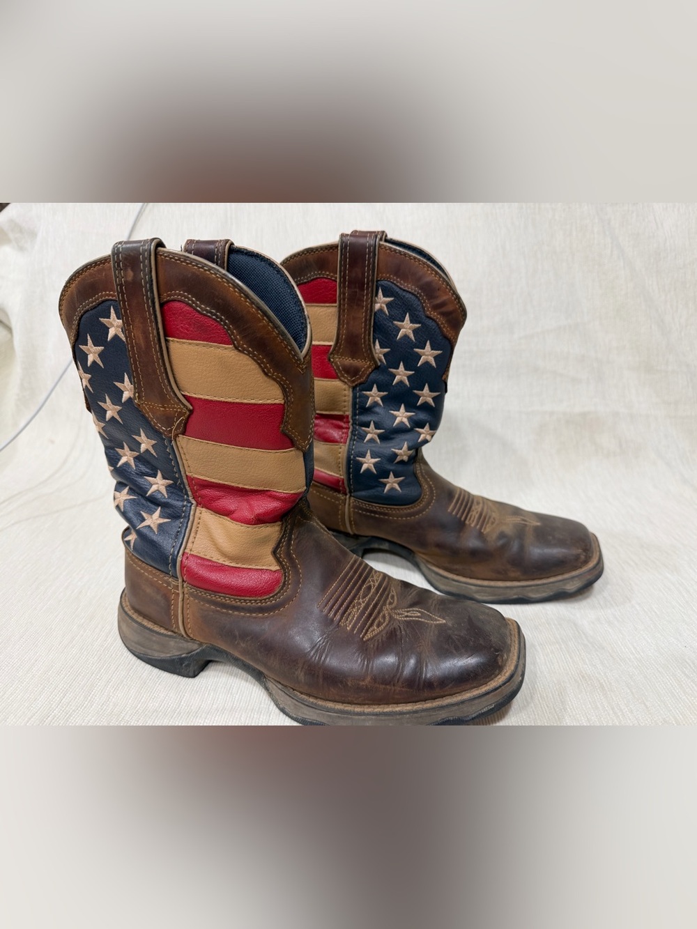 Durango Lady Rebel American Flag Western Cowboy Boots Size 6.5M RD4414